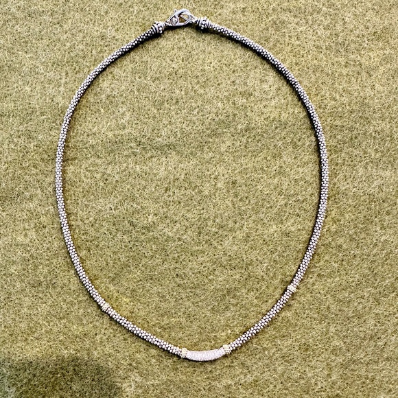 Lagos Caviar Lux Diamond Necklace3mm